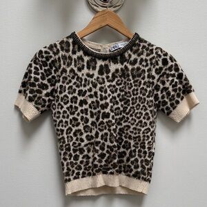 Zara Leopard Print Sweater